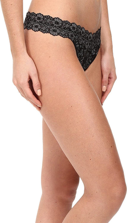 Hanky Panky Women'S X-Dye Orig Rise Thong Black Heather / One Size
