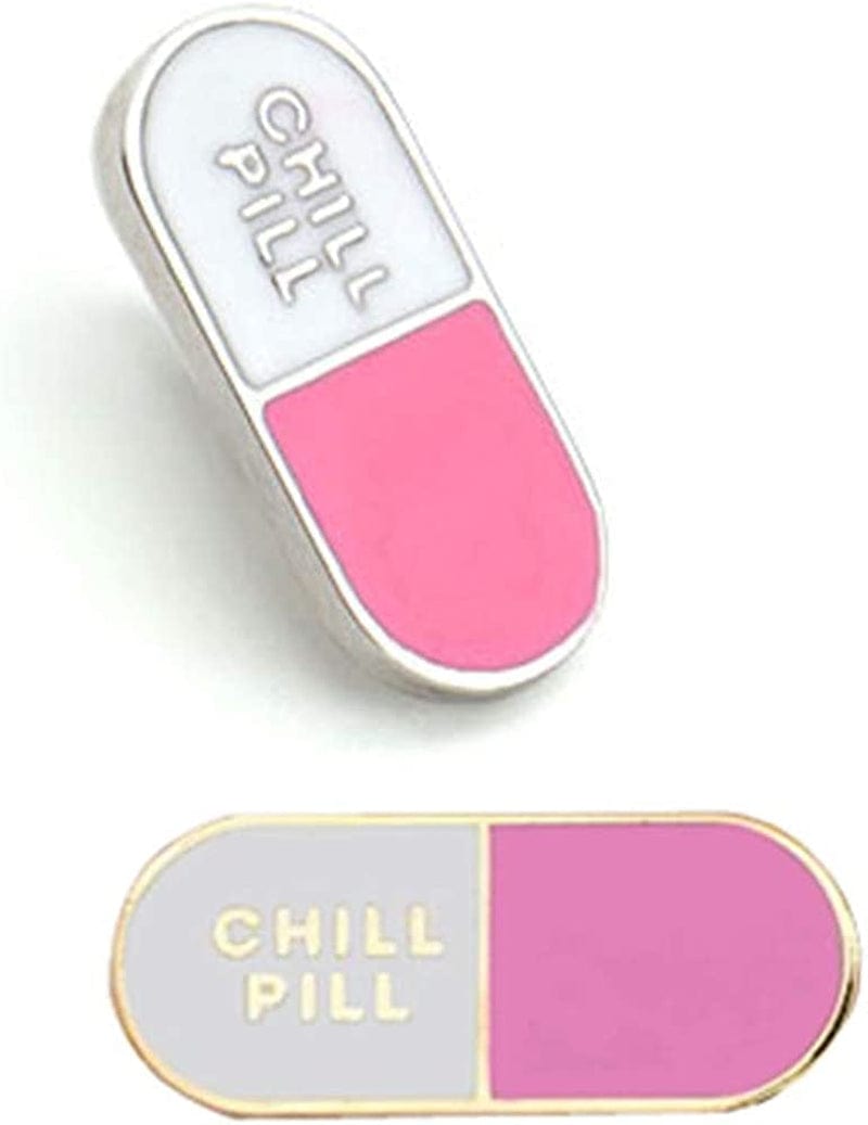 Hanreshe Medical Jewelry 2 Pieces Enamel Brooch Set Nurse Doctor Graduation Medical Student Chemistry Brooch Chill Pill Pin