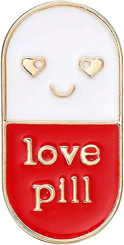 Hanreshe Medical Jewelry 2 Pieces Enamel Brooch Set Nurse Doctor Graduation Medical Student Chemistry Brooch