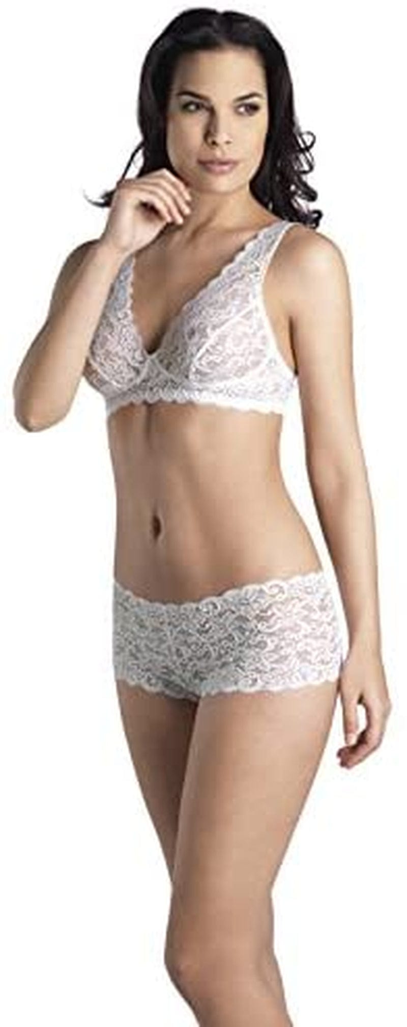 HANRO Women'S Luxury Moments Lace Soft Cup Bra White / 36A