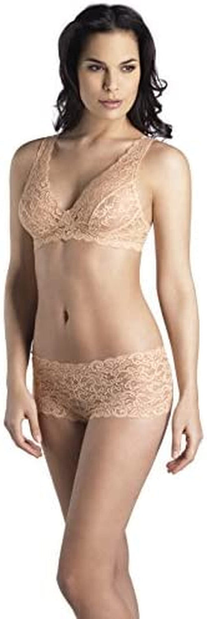 HANRO Women'S Luxury Moments Lace Soft Cup Bra Skin / 34D
