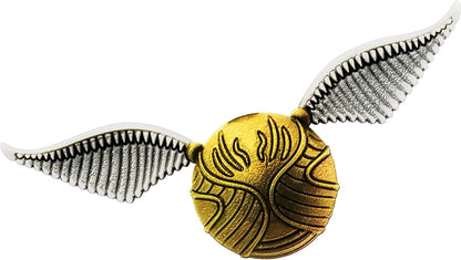 Harry Potter Snitch Pewter Lapel Pin Novelty Accessory,Silver,1"