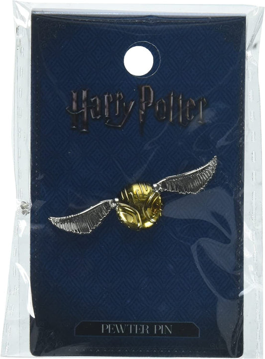 Harry Potter Snitch Pewter Lapel Pin Novelty Accessory,Silver,1"