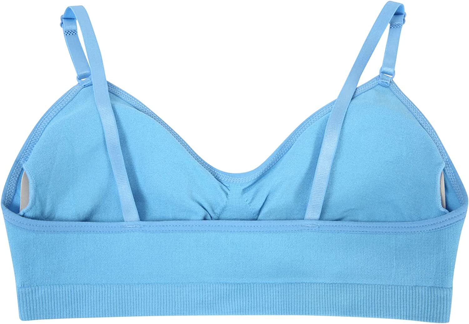 HIVOF Girls Comfortable Camisole Bra with Adjustable Thin Straps - 5 Packs