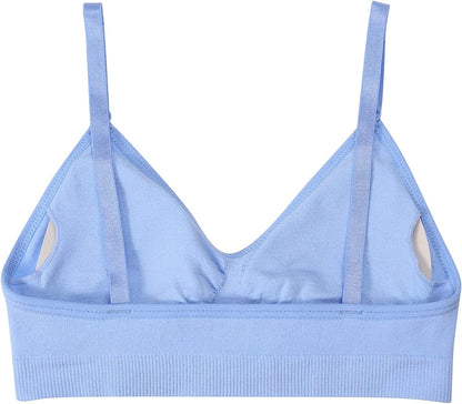 HIVOF Girls Comfortable Camisole Bra with Adjustable Thin Straps - 5 Packs