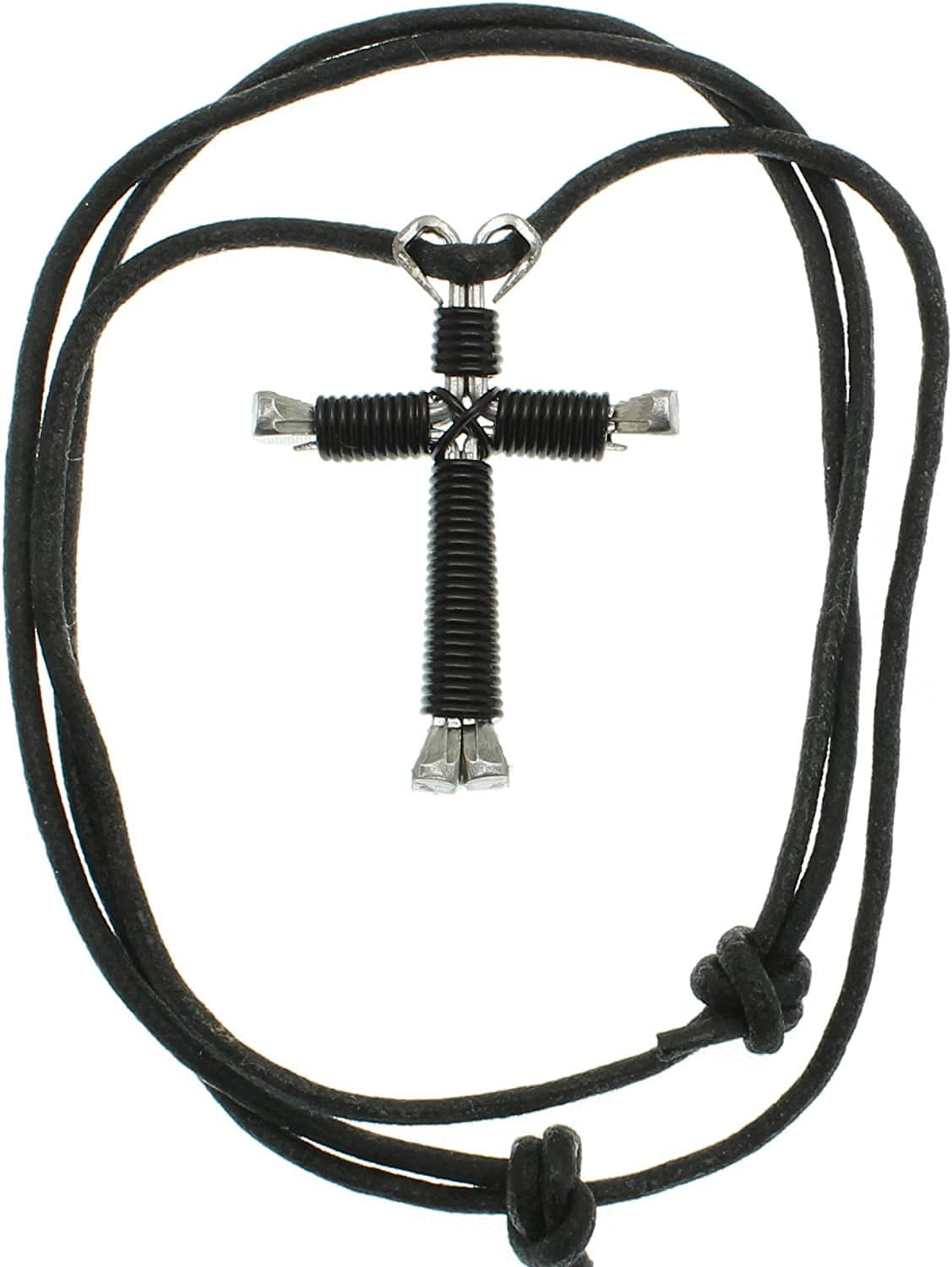 Horseshoe Nail Cross Necklace
