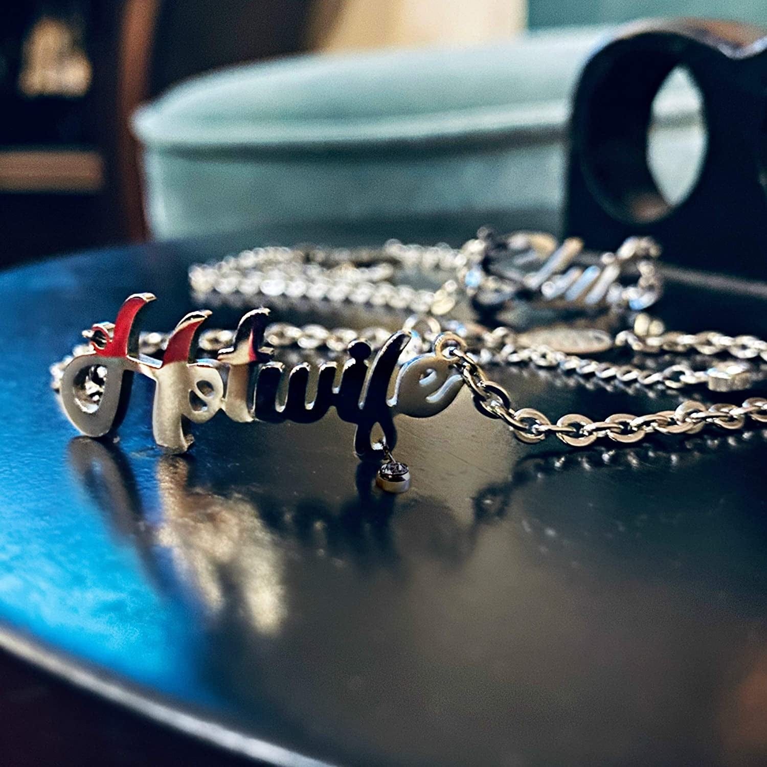 💕 HOTWIFE 💕 Stainless Steel Anklet, Necklace & Bracelet Jewelry - Hot Wife, Queen of Spades, Vixen, Threesome, Naughty, QOS, MFM, Swinger Apparel & Accessories > Jewelry > Anklets His and Hers Intimates   