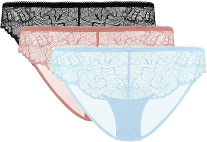 HSIA Minimizer Bra for Women Full Coverage Lace plus Size Compression Bra Unlined Bras with Underwire Panties(black/Storm Blue/Light Coral) / Medium