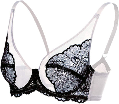 HSIA Minimizer Bra for Women Full Coverage Lace plus Size Compression Bra Unlined Bras with Underwire