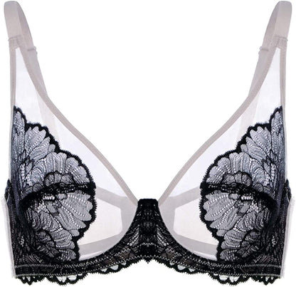 HSIA Minimizer Bra for Women Full Coverage Lace plus Size Compression Bra Unlined Bras with Underwire
