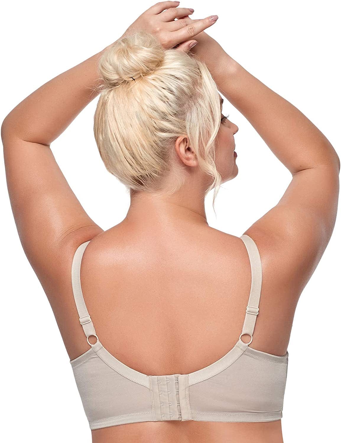 HSIA Minimizer Bra for Women Full Coverage Lace plus Size Compression Bra Unlined Bras with Underwire