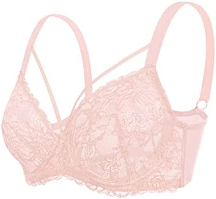 HSIA Minimizer Bra for Women,Unlined Non Padded Lace Sexy plus Size Bras Full Figure Black Bras