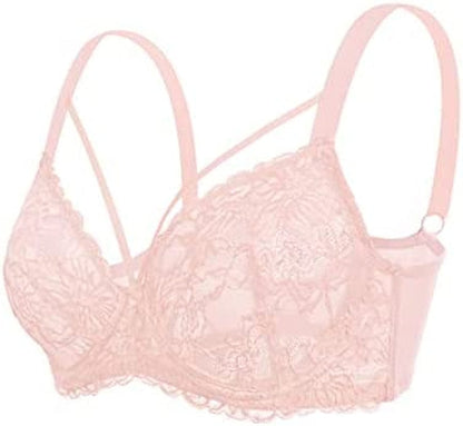 HSIA Minimizer Bra for Women,Unlined Non Padded Lace Sexy plus Size Bras Full Figure Black Bras