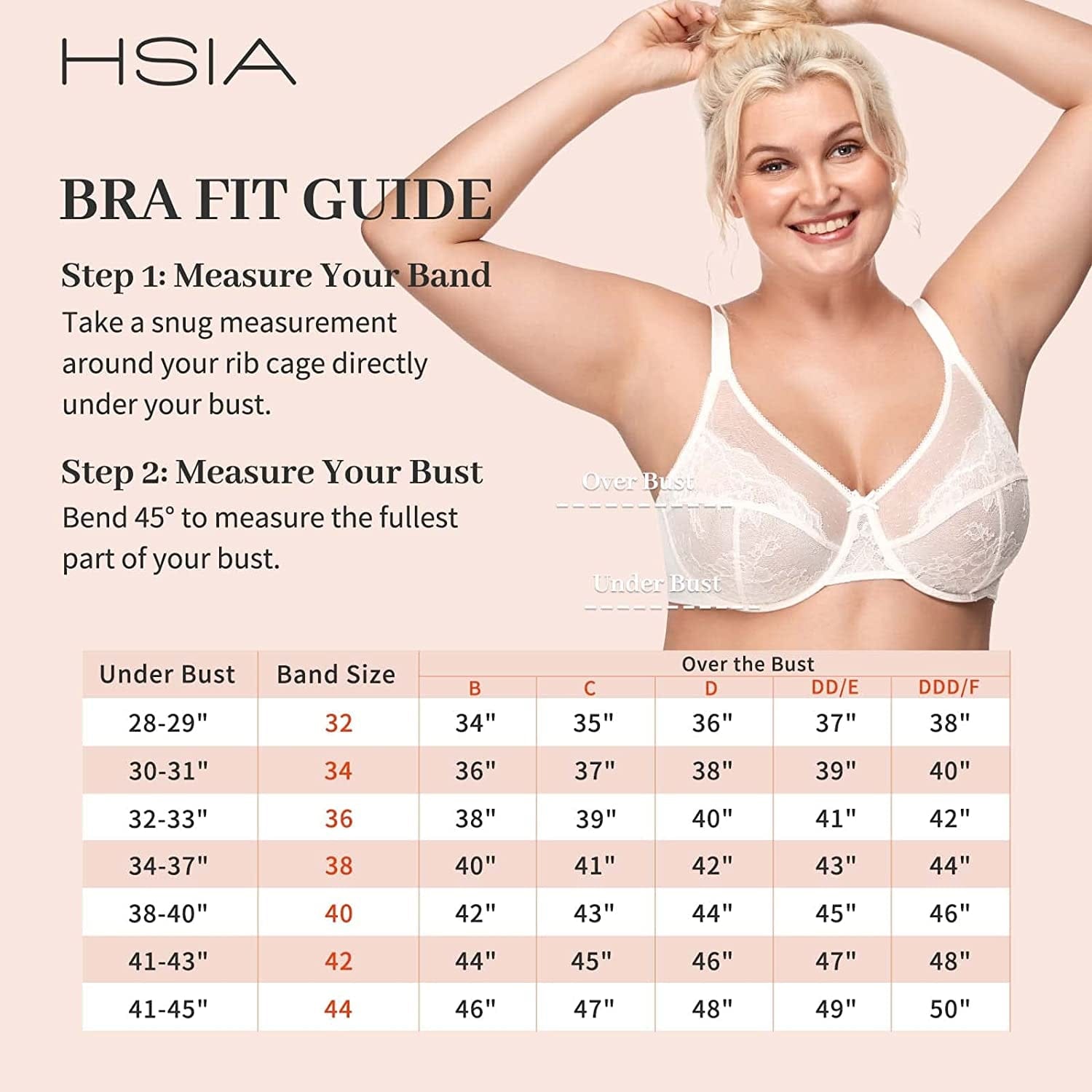 HSIA Minimizer Bras for Women Full Coverage Underwire Bras plus Size,Lifting Lace Bra for Heavy Breast