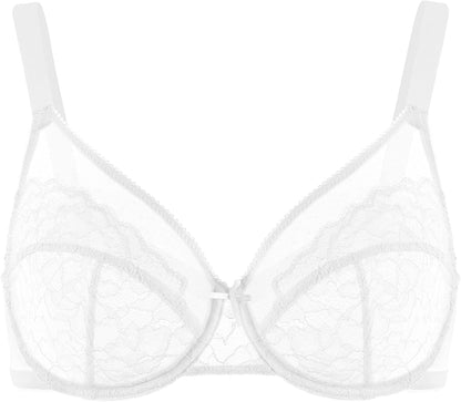 HSIA Minimizer Bras for Women Full Coverage Underwire Bras plus Size,Lifting Lace Bra for Heavy Breast