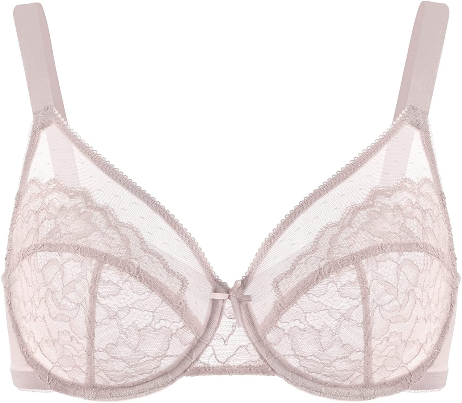 HSIA Minimizer Bras for Women Full Coverage Underwire Bras plus Size,Lifting Lace Bra for Heavy Breast