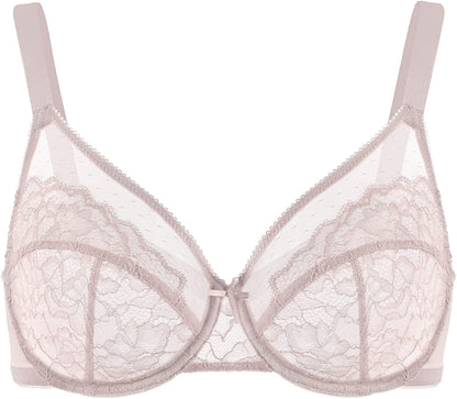 HSIA Minimizer Bras for Women Full Coverage Underwire Bras plus Size,Lifting Lace Bra for Heavy Breast