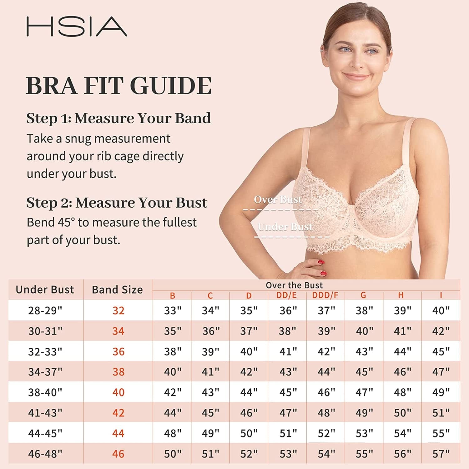 HSIA Women Minimizer Unlined Underwire Bra Full Coverage plus Size Full Figure Unpadded Bras Eyelash Lace Bras