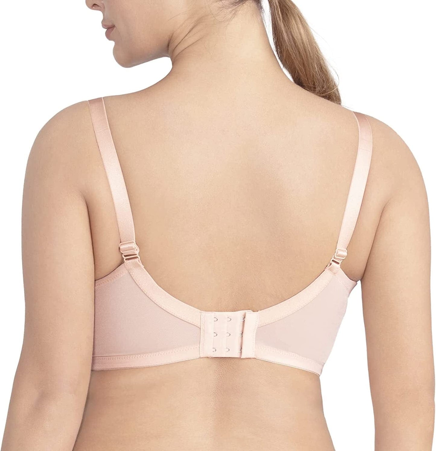 HSIA Women Minimizer Unlined Underwire Bra Full Coverage plus Size Full Figure Unpadded Bras Eyelash Lace Bras