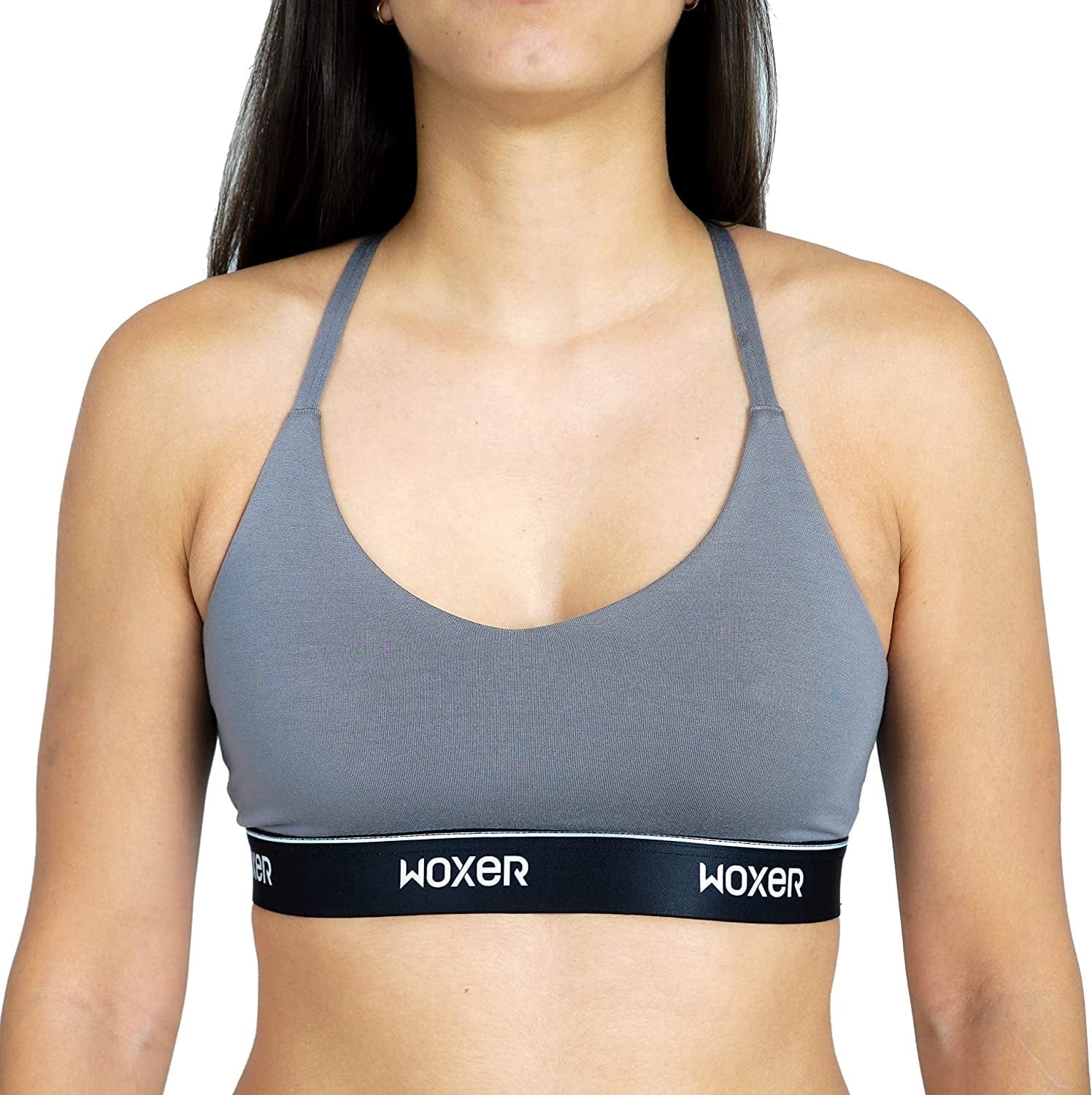 Icon Bralettes for Women - Wireless, Seamless, Comfortable Support Bra Grey / X-Large