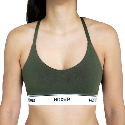 Icon Bralettes for Women - Wireless, Seamless, Comfortable Support Bra Mountain Green / XX-Large