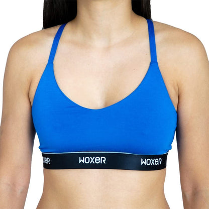 Icon Bralettes for Women - Wireless, Seamless, Comfortable Support Bra Blue / X-Large