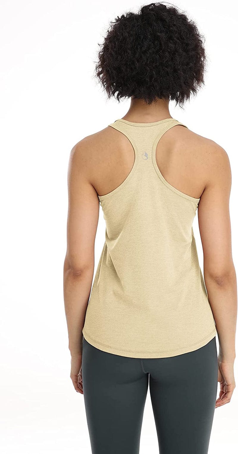 Icyzone Workout Tank Tops for Women - Racerback Athletic Yoga Tops, Running Exercise Gym Shirts(Pack of 3)