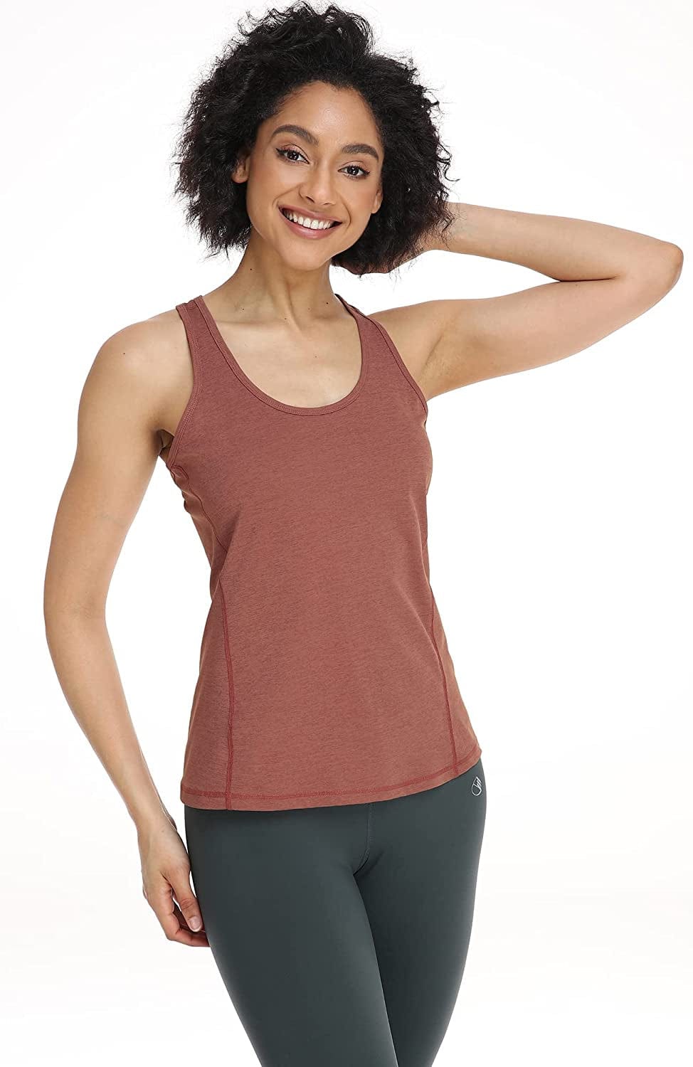 Icyzone Workout Tank Tops for Women - Racerback Athletic Yoga Tops, Running Exercise Gym Shirts(Pack of 3)