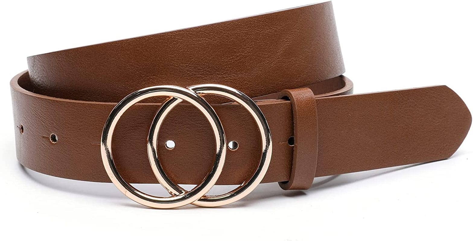 IFENDEI Women'S Faux Leather Belt for Jeans Dress Waist Belts Apparel & Accessories > Clothing Accessories > Belts IFENDEI   