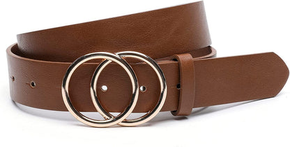 IFENDEI Women'S Faux Leather Belt for Jeans Dress Waist Belts Apparel & Accessories > Clothing Accessories > Belts IFENDEI   