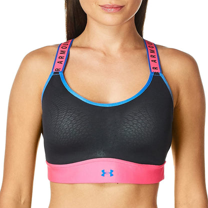 Infinity Mid Blocked Bra Black/Water/Victory Blue / X-Small