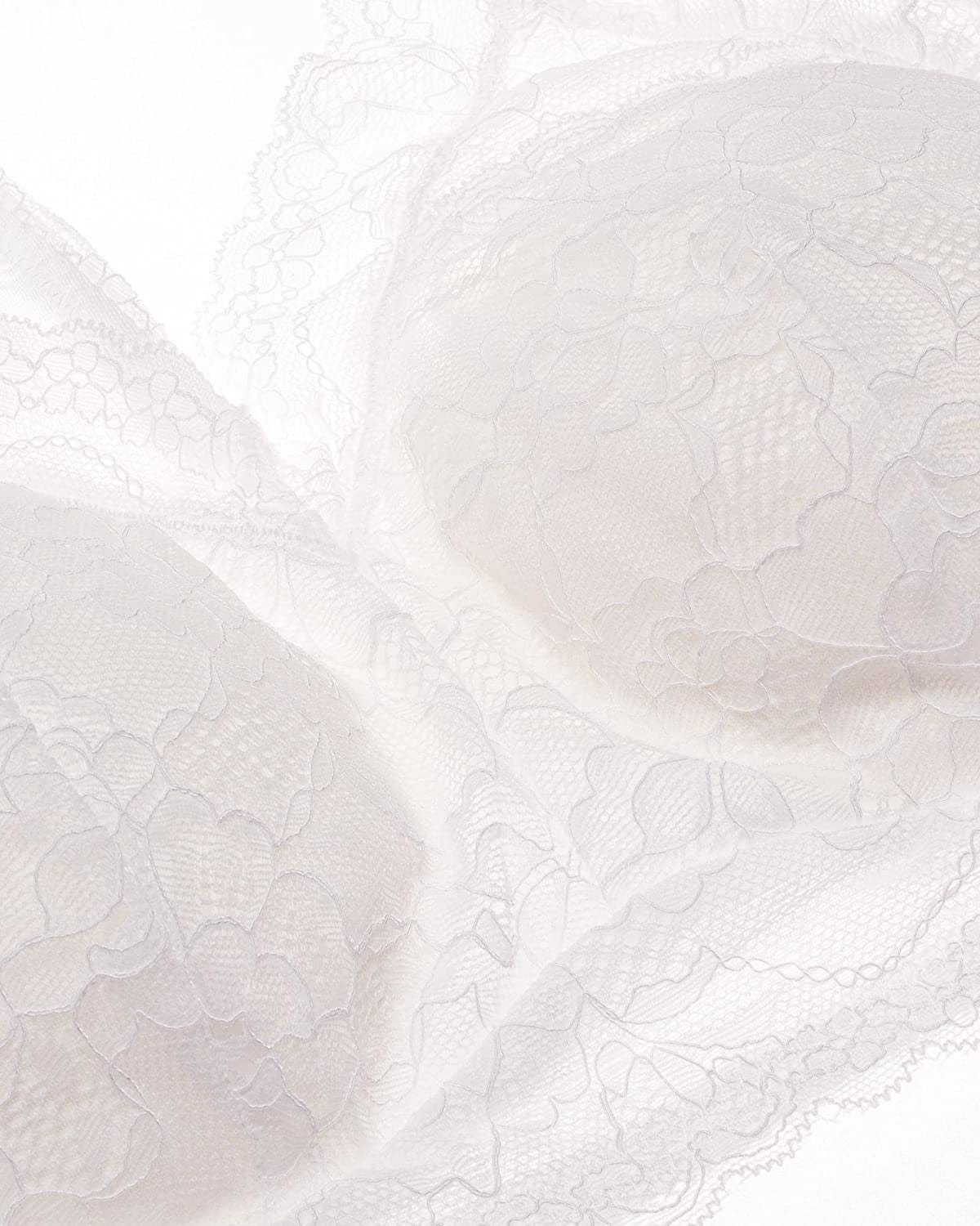 Intimate Portal Ange Pocketed Lace Bra - Full Coverage Lightly Padded Wire Free