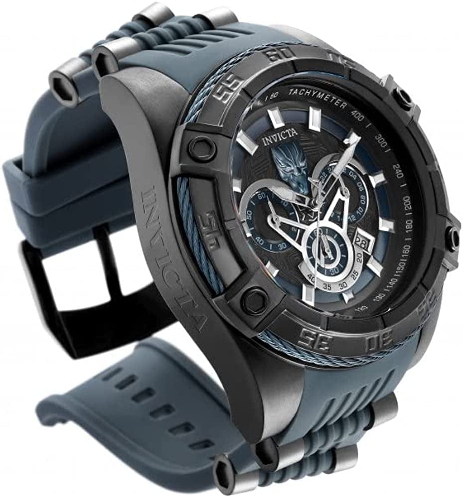 Invicta Men'S Marvel"Black Panther" Analog Display Chronograph Quartz Watch