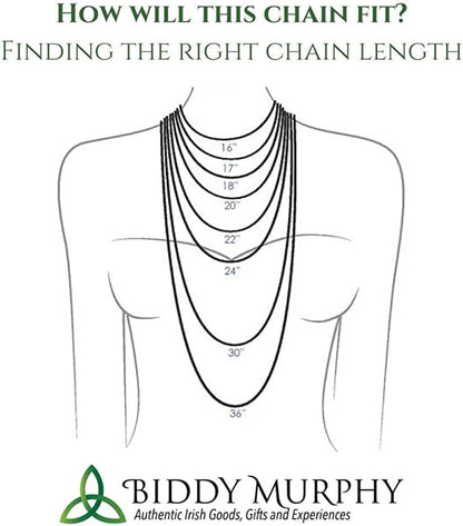 Irish Celtic Cross Necklace with Connemara Marble, Trinity Knot Catholic 925 Sterling Silver Pendant, Fine Jewelry Imported Direct from Ireland for Men Women