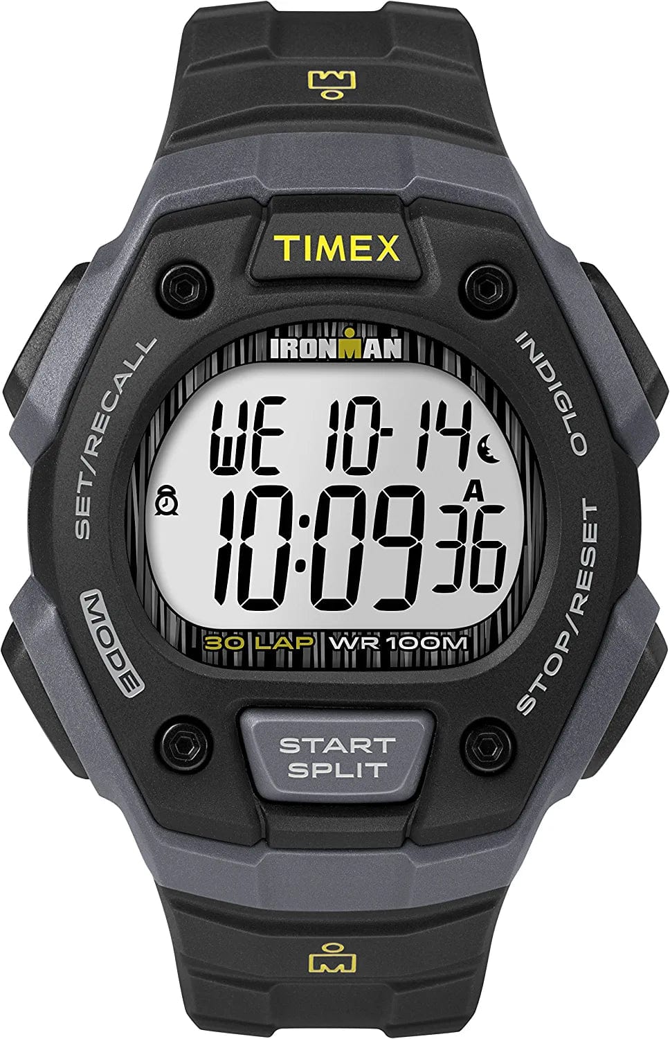 Ironman Classic 30 Full-Size 38Mm Watch Black/Gray/Lime Accent