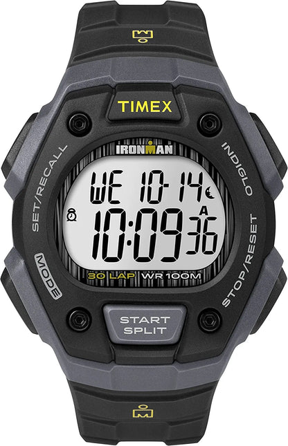 Ironman Classic 30 Full-Size 38Mm Watch Black/Gray/Lime Accent