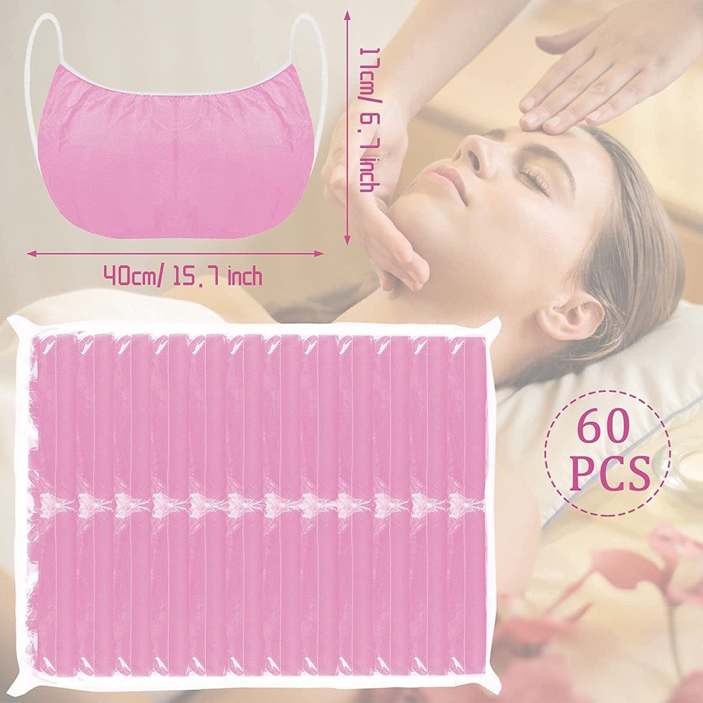 Janmercy 50 Pieces Disposable Bras Disposable Spray Tan for Spray Tanning