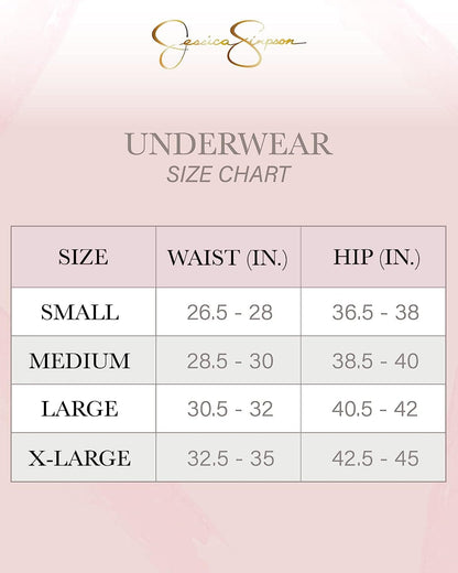 Jessica Simpson Women'S Underwear - 3 Pack Microfiber Lace Thong Panties (S-XL)