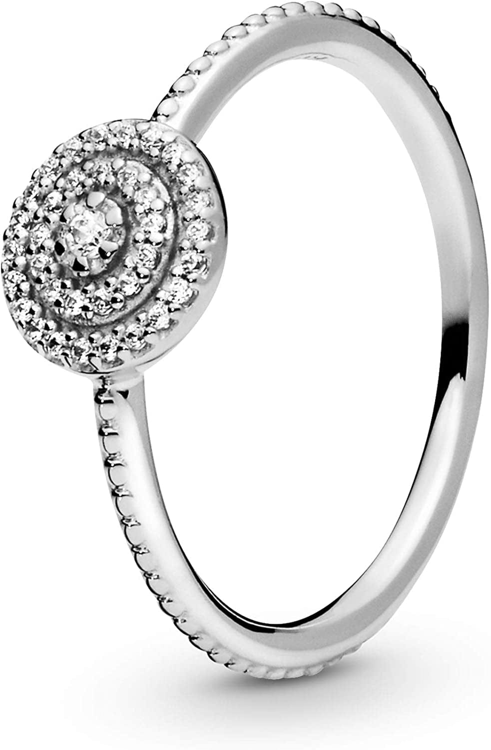 Jewelry Elegant Sparkle Cubic Zirconia Ring in Sterling Silver 8.5