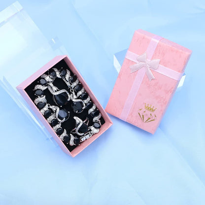 Jewelry Set for Women Water Drop Cubic Zirconia Artificial Crystal Earrings Pendant Necklace Open Ring Tennis Bracelet Wedding Anniversary Birthday Engagement Gift for Bridesmaid Wife Girlfriend Friend