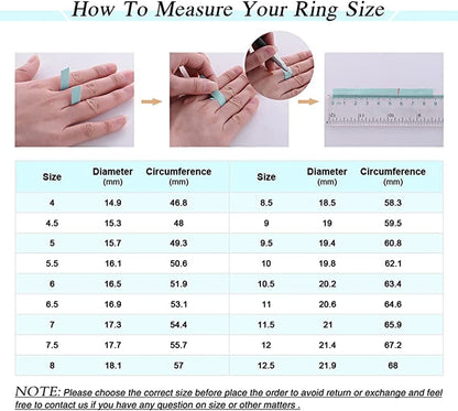 Jewelrypalace 14K Gold Plated 925 Sterling Silver Rings for Women, Cubic Zirconia Promise Rings for Her, Stackable Wedding Bands Rings for Women Set Size 4-12