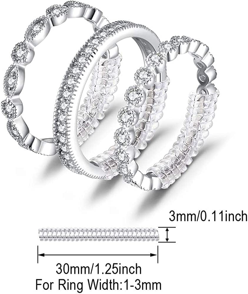 Jewelrypalace 14K Gold Plated 925 Sterling Silver Rings for Women, Cubic Zirconia Promise Rings for Her, Stackable Wedding Bands Rings for Women Set Size 4-12