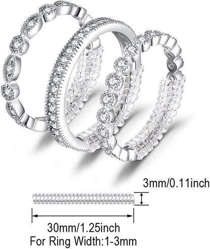 Jewelrypalace 14K Gold Plated 925 Sterling Silver Rings for Women, Cubic Zirconia Promise Rings for Her, Stackable Wedding Bands Rings for Women Set Size 4-12