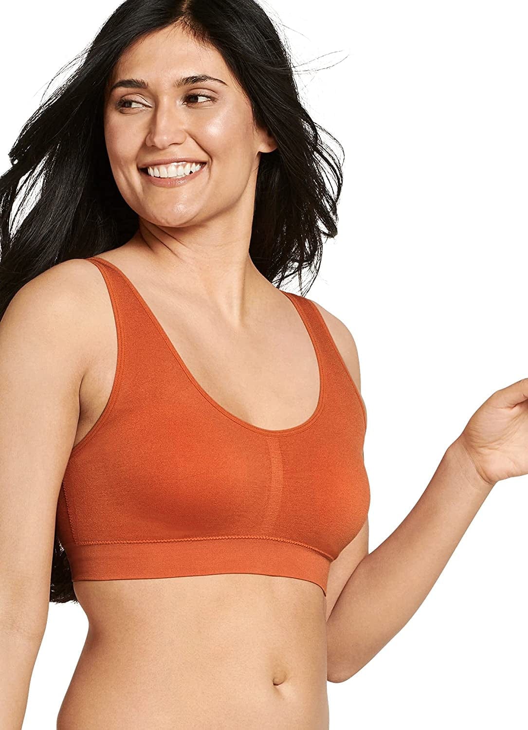 Jockey Women'S Bra Modern Micro Seamfree Bralette Canyon Sunset / Small