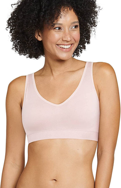 Jockey Women'S Bra Molded Cup Seamfree Bralette Seashell Rose / Large