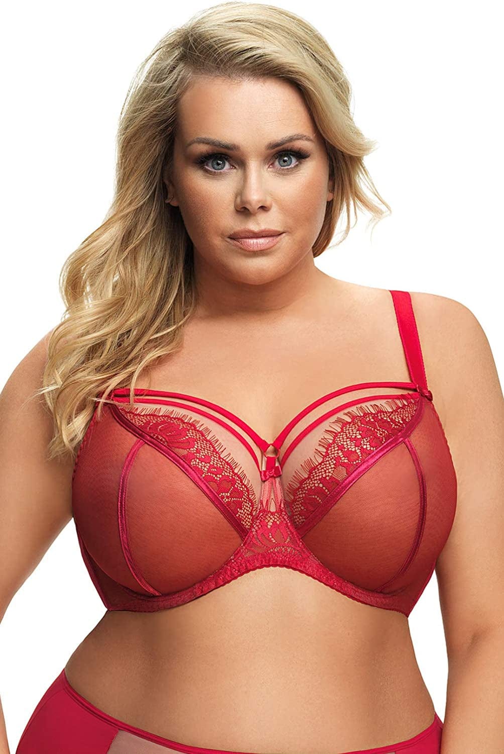 K496 Women'S Paradise Lace Non-Padded Underwired Full Cup Bra