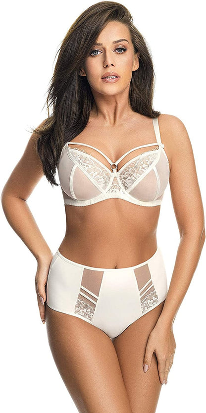 K496 Women'S Paradise Lace Non-Padded Underwired Full Cup Bra