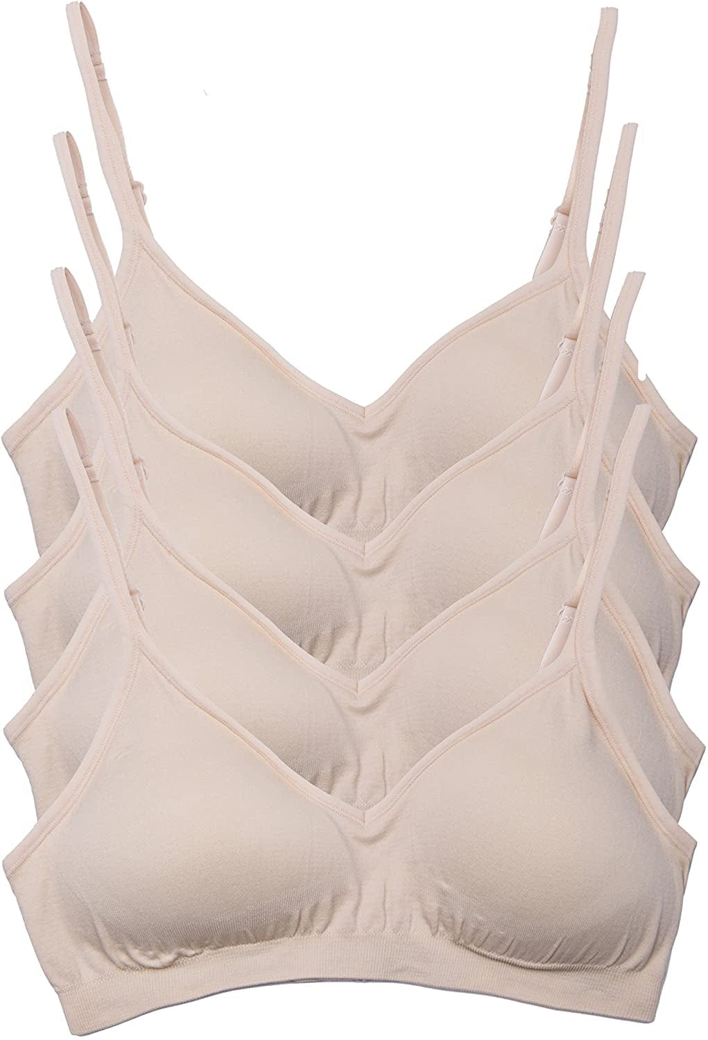 Kalon Women’S 4 Pack Demi Padded Bralette Wireless Comfortable Bra