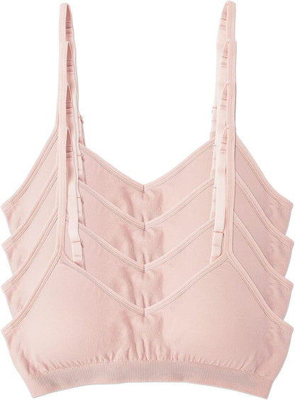 Kalon Women’S 4 Pack Demi Padded Bralette Wireless Comfortable Bra