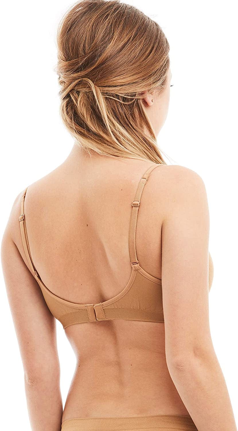 Kalon Women’S 4 Pack Demi Padded Bralette Wireless Comfortable Bra